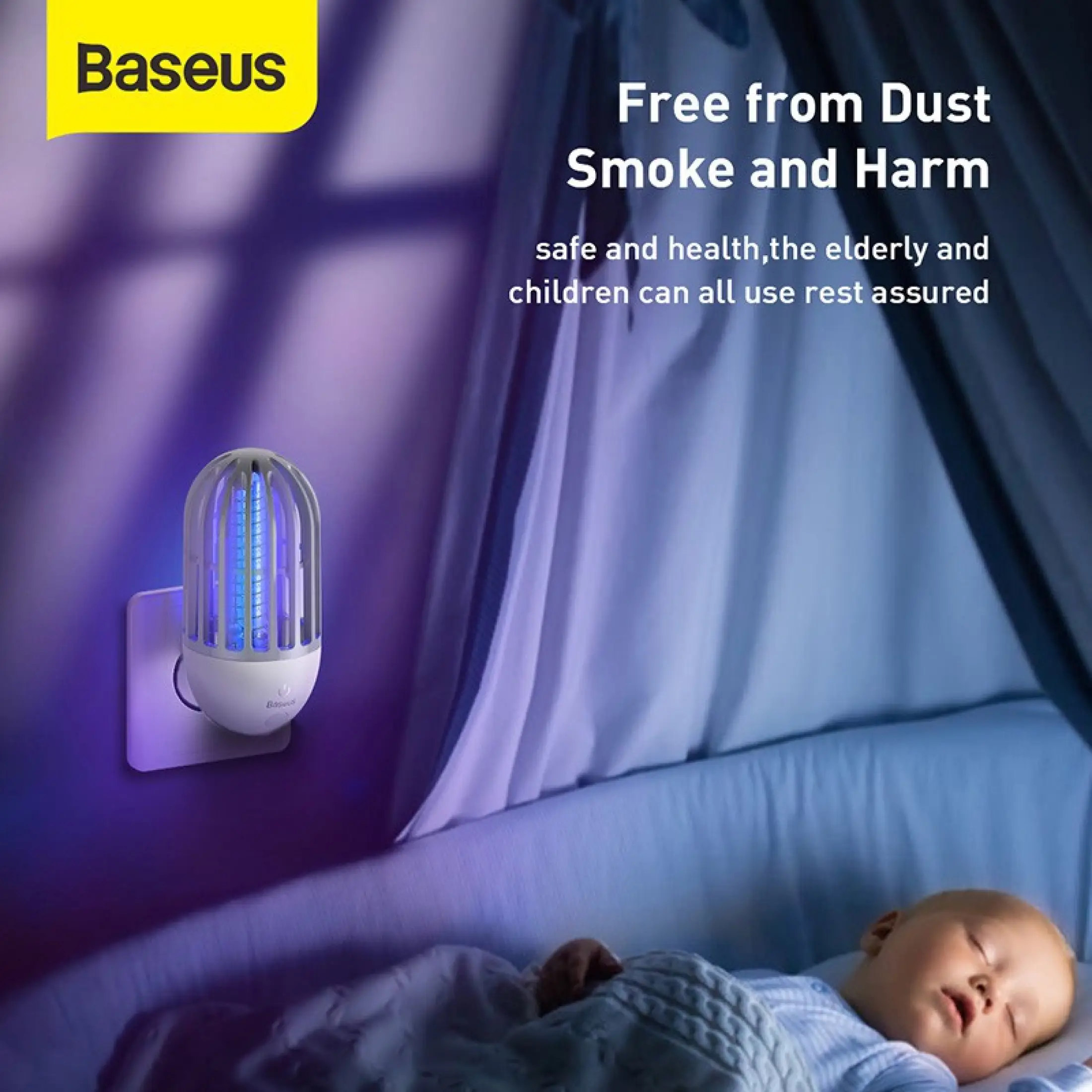 Baseus Linlon Outlet Mosquito Lamp EU Plug buy online best price in pakistan