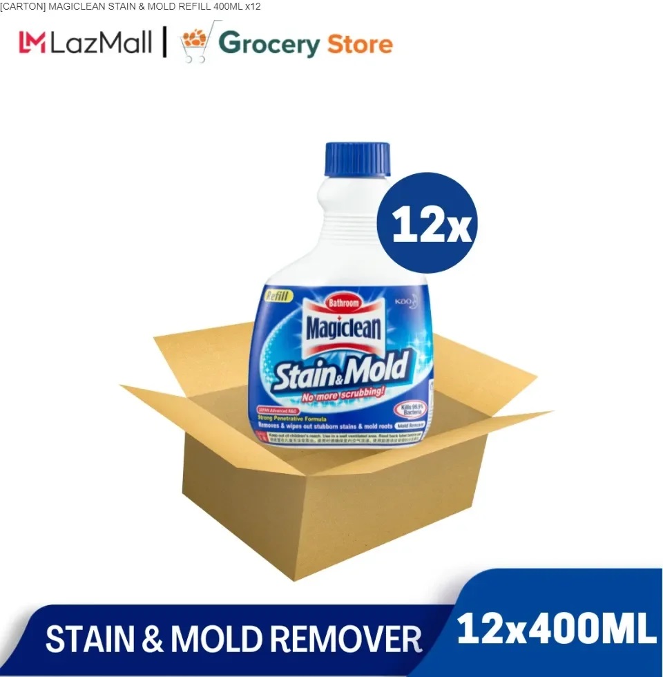 [CARTON] MAGICLEAN STAIN & MOLD REFILL 400ML x12
