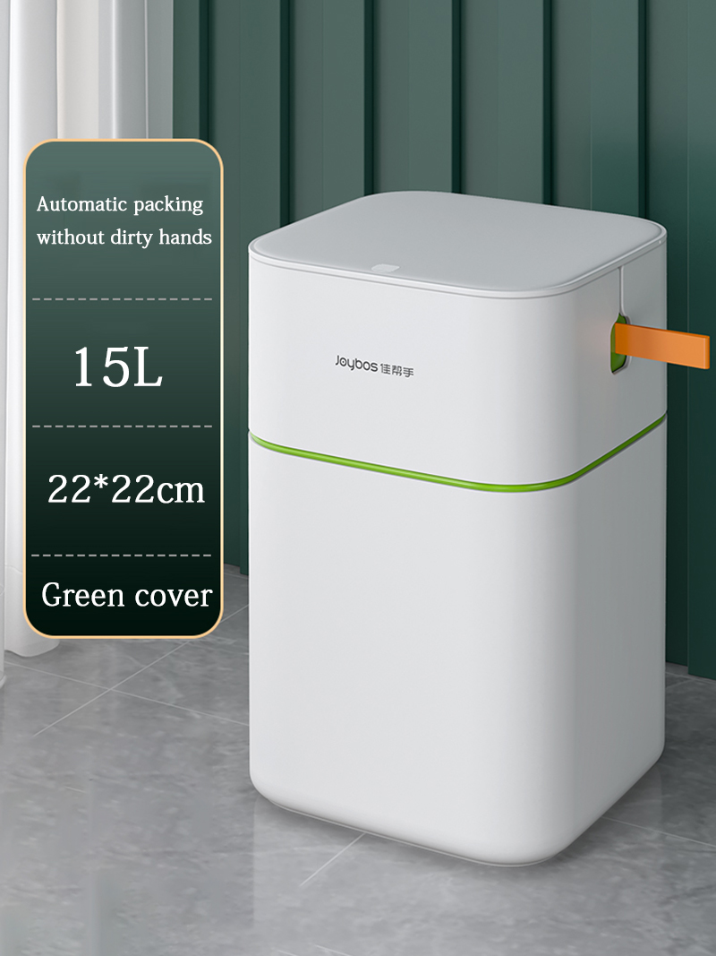 Gambar 15L Large capacity Trash Can Automatic Packing Waterproof Dustbin Bathroom And Kitchen Garbage Can