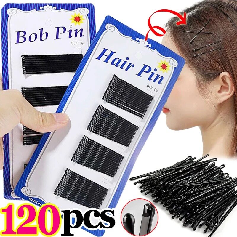60/120 cái/gói đen kẹp tóc phụ nữ kẹp tóc xoăn lượn sóng nắm phụ nữ kiểu tóc kẹp tóc cô gái cặp ghim tạo kiểu phụ kiện tóc