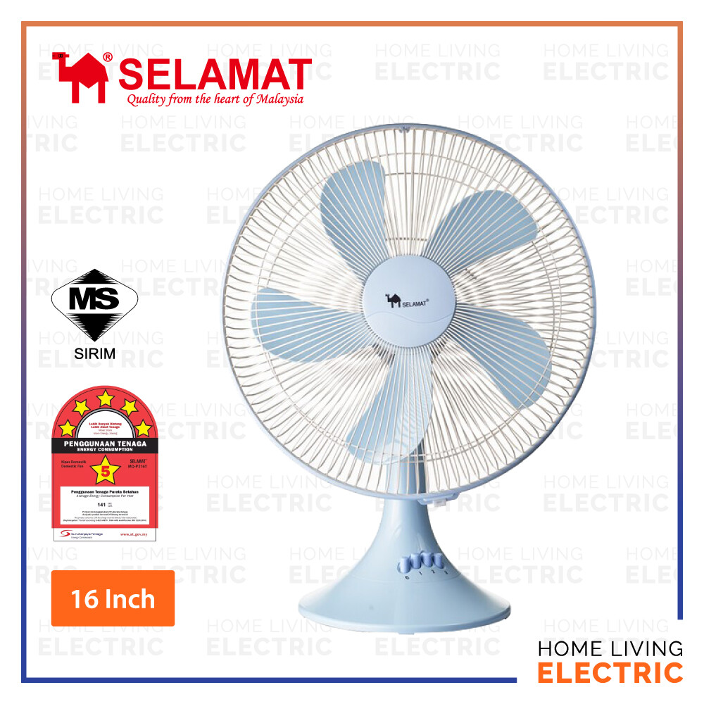 Selamat 16 Inch Table Fan Mq P316t Kipas Meja Buatan Malaysia Made In Malaysia With One Year Warranty Lazada