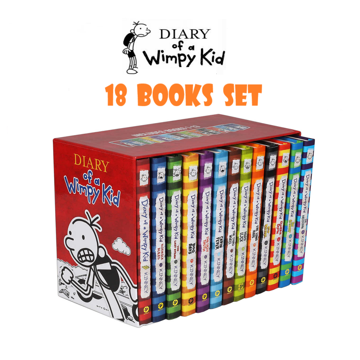 Diary of a Wimpy Kid 18 Books】 【18 Books 】Dog man Captain underpants 【wimpy  kid 18 books】Wimpy Kid