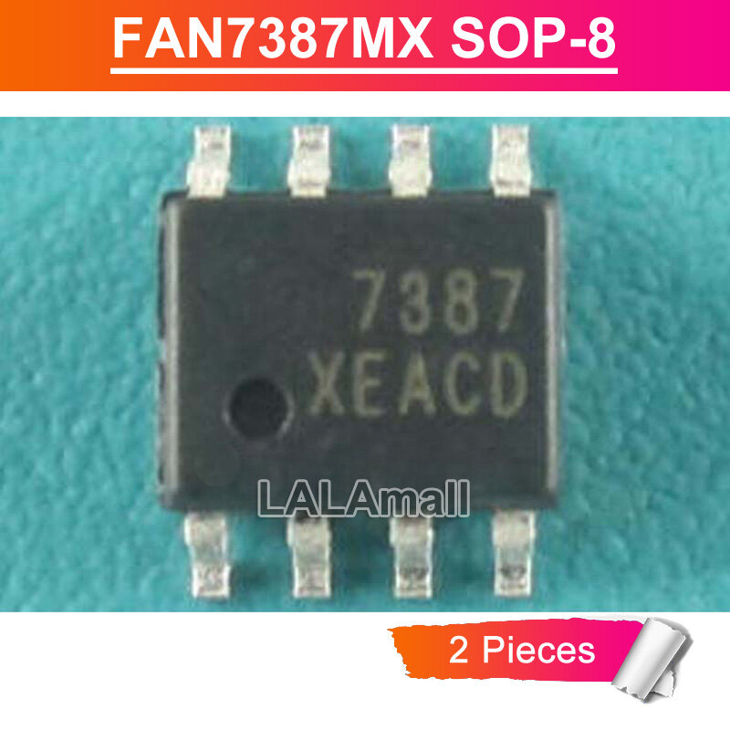 2 cái 7387 sop-8 fan7387 fan7387mx sop8 smd cao áp cổng điều khiển chip ic mới ban đầu