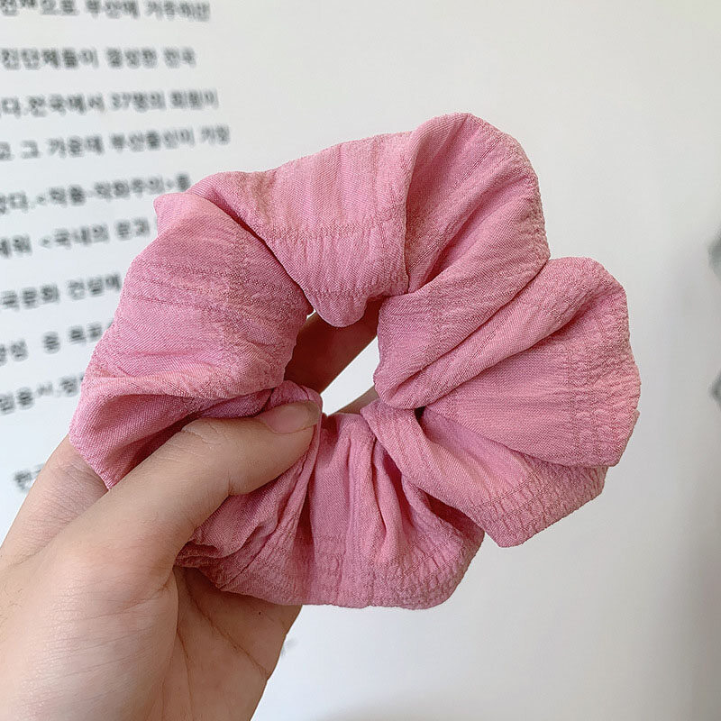 Dây Buộc Tóc Dây Buộc Cổ Điển Đơn Giản Dây Cao Su Co Giãn Màu Trơn Cho Nữ Dây Buộc Tóc Đuôi Ngựa Thường Ngày Phụ Kiện Tóc