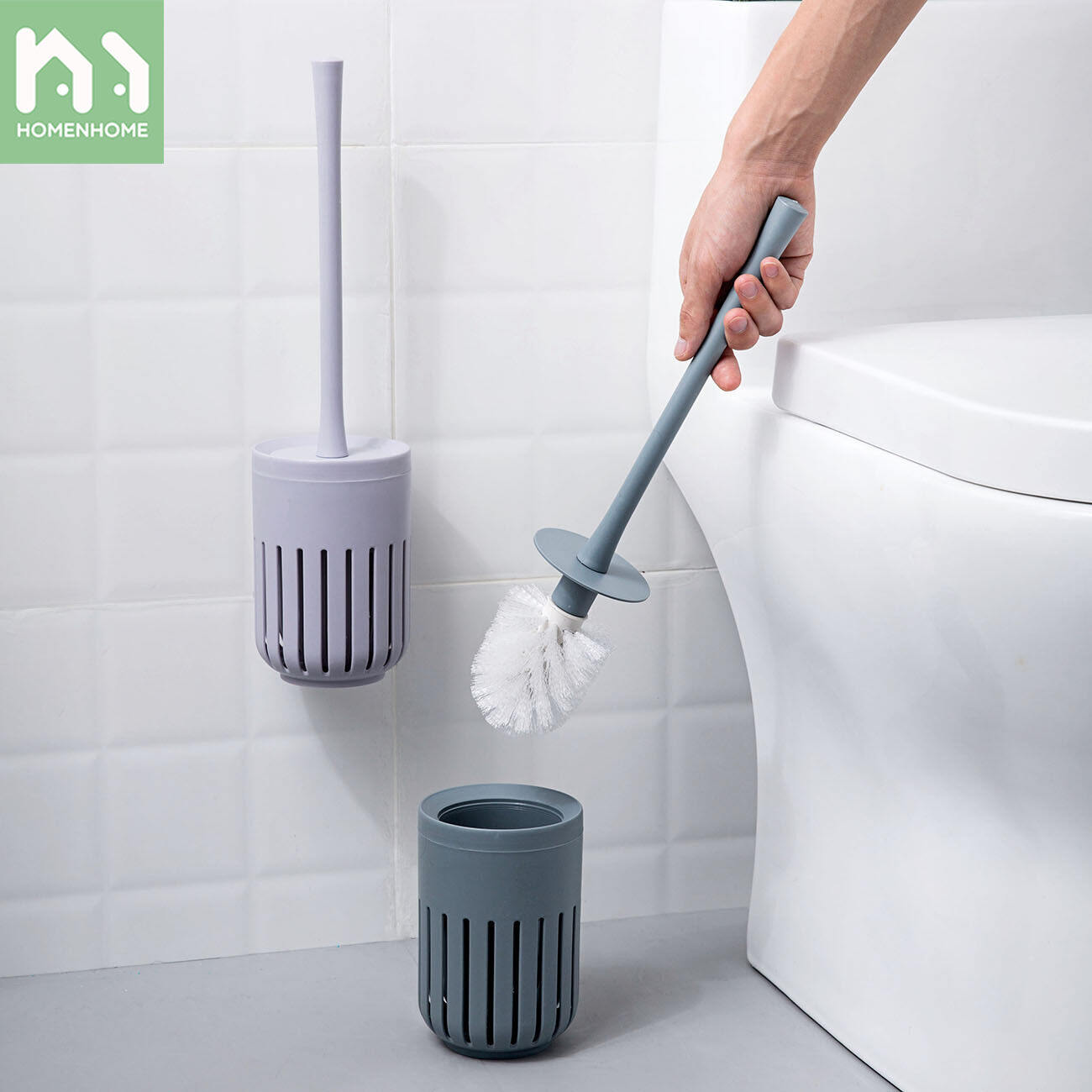 Bàn Chải Bồn Cầu Vệ Sinh Phòng Tắm Homenhome Với Giá Đỡ Cho Gia Đình