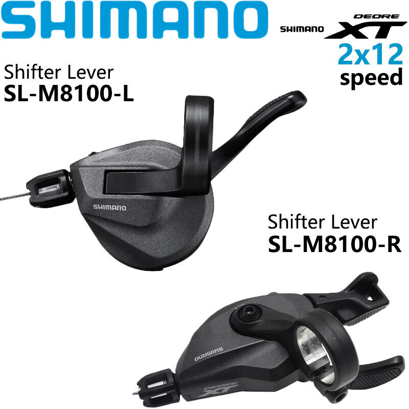 Shimano deore xt m8100 shifter 2x12 tốc độ sl-m8100-l sl-m8100-r shifter núi phụ kiện xe đạp ban đầu