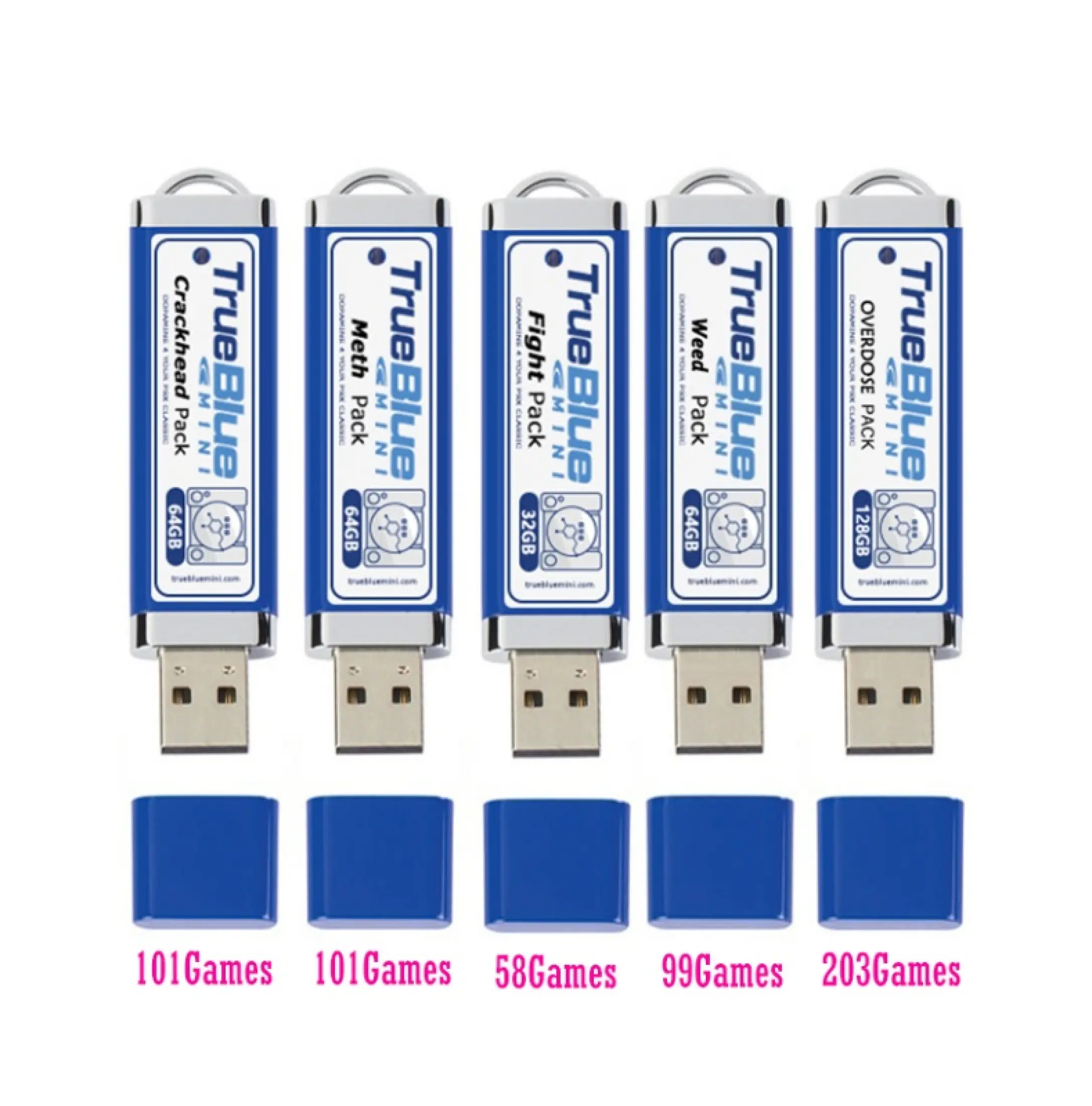 true blue usb stick