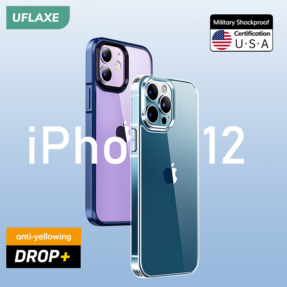 UFLAXE Ốp Cứng Chống Sốc iPhone 12 / 12 Pro / iPhone 12 Pro Max Ốp Điện Thoại Trong Suốt Chống Ố Vàng Ốp Lưng Bảo Vệ Toàn Diện