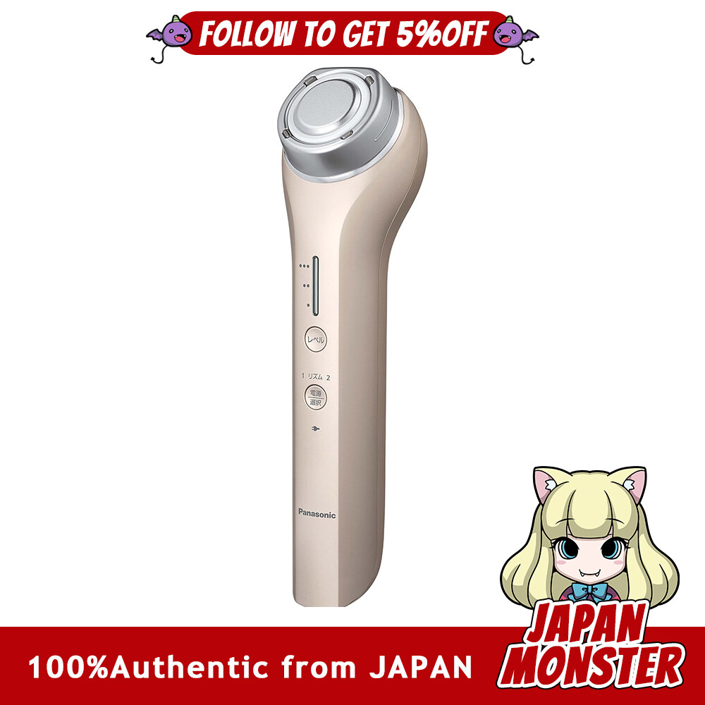 Panasonic Facial Massager RF Radio Wave Overseas Compatible Cordless Gold Tone EH SR74 N facial muscles mimetic muscles easy to use travel mouth corners firmness