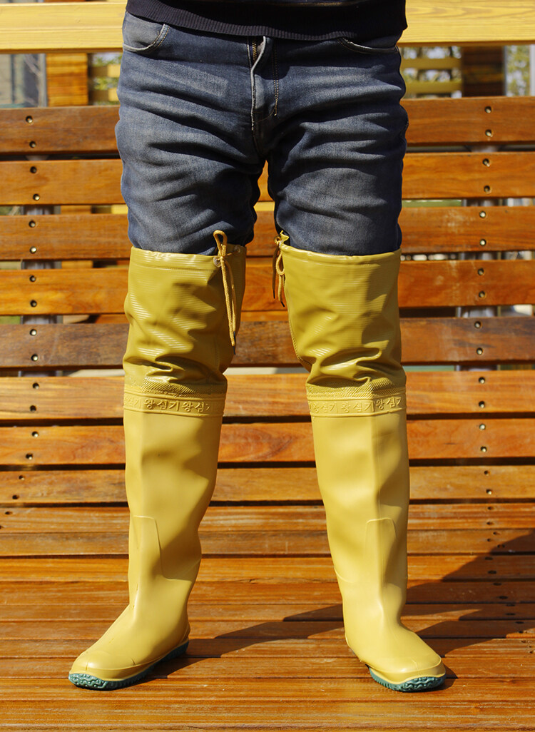 long rubber boots for fishing