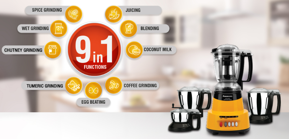 Panasonic MX-AV425 1500-Watt Super Mixer Grinder description image 6