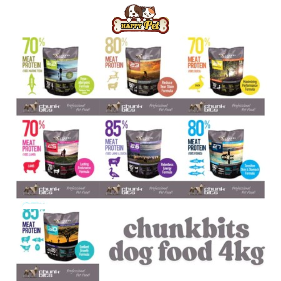 Chunkbits Dog Dry Food 4 kg Harga  87 Ringgit*Penghantaran Percuma