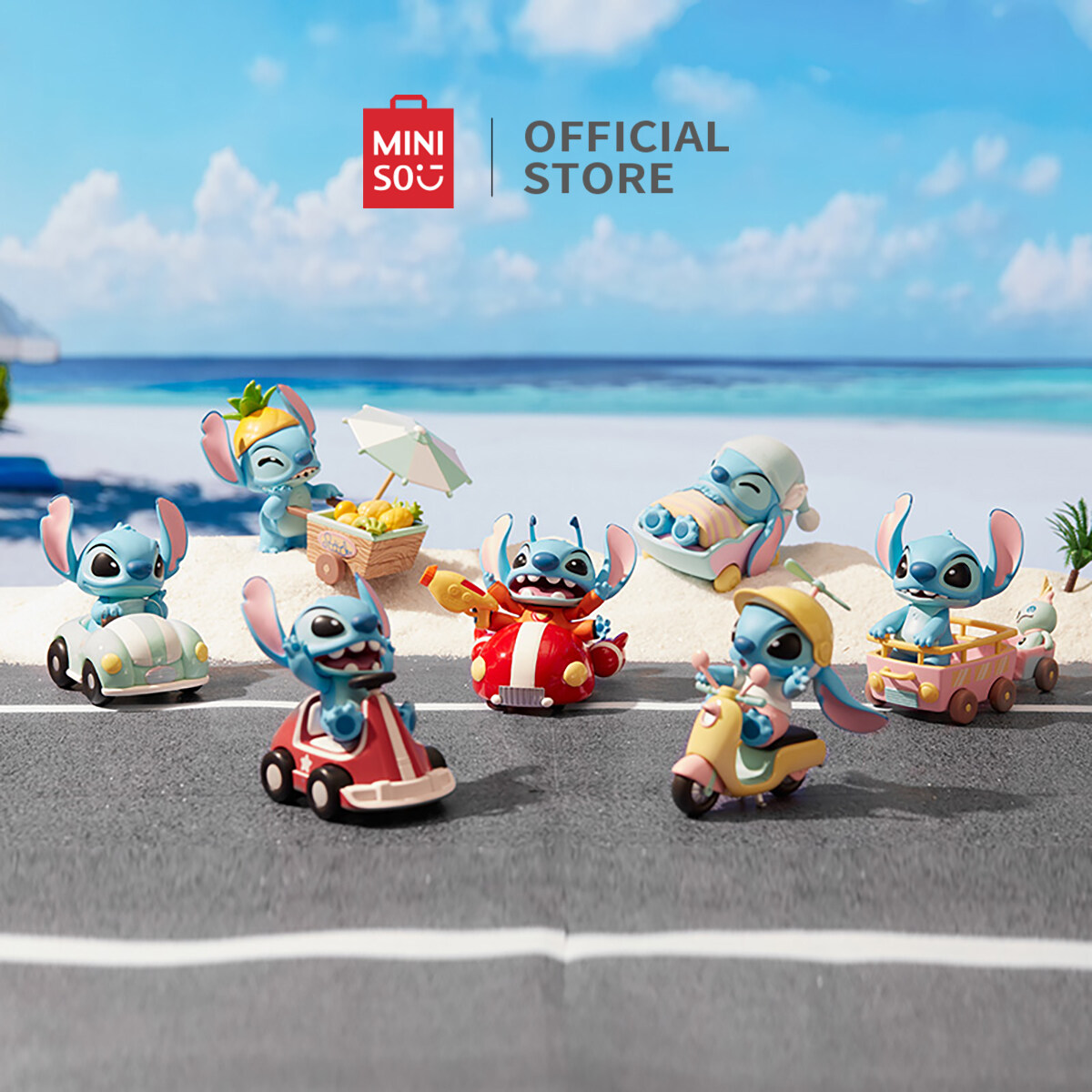 MINISO Lilo&Stitch Take a Dip Series Blind Box Figures Desktop Trendy Toys