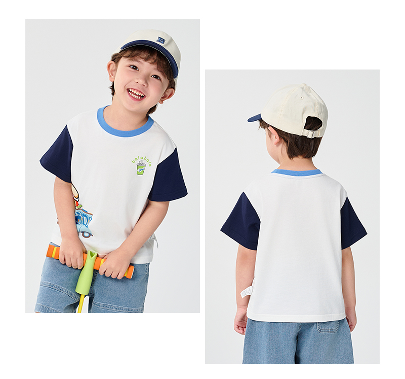 balabala Baby Boy Clothes Kids T Shirt Summer Top Tees Fashion Baby Comfortable · v2
