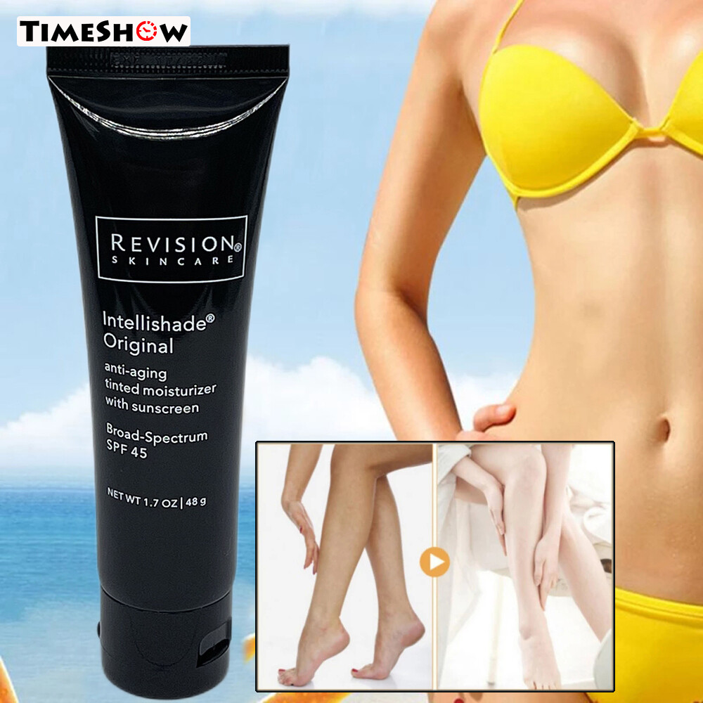 Gambar TimeShow Daily Face Sunscreen Cream SPF45 High Protection Water Repellent Skin Care Cream Face Sun Protection Lotion Antioxidant Prevent Sunburn for Summer Outdoor Use