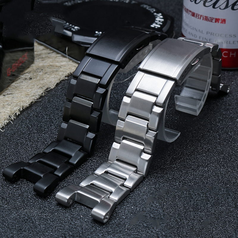 Stainless Steel Watchband for Casio G-Shock GST-210 GST-W300 GST-400G GST-B100 S100D/S110D/W110 Men Metal Folding Buckle Strap Bracelet Watch Band ราคา  605 บาท*ส่งฟรี