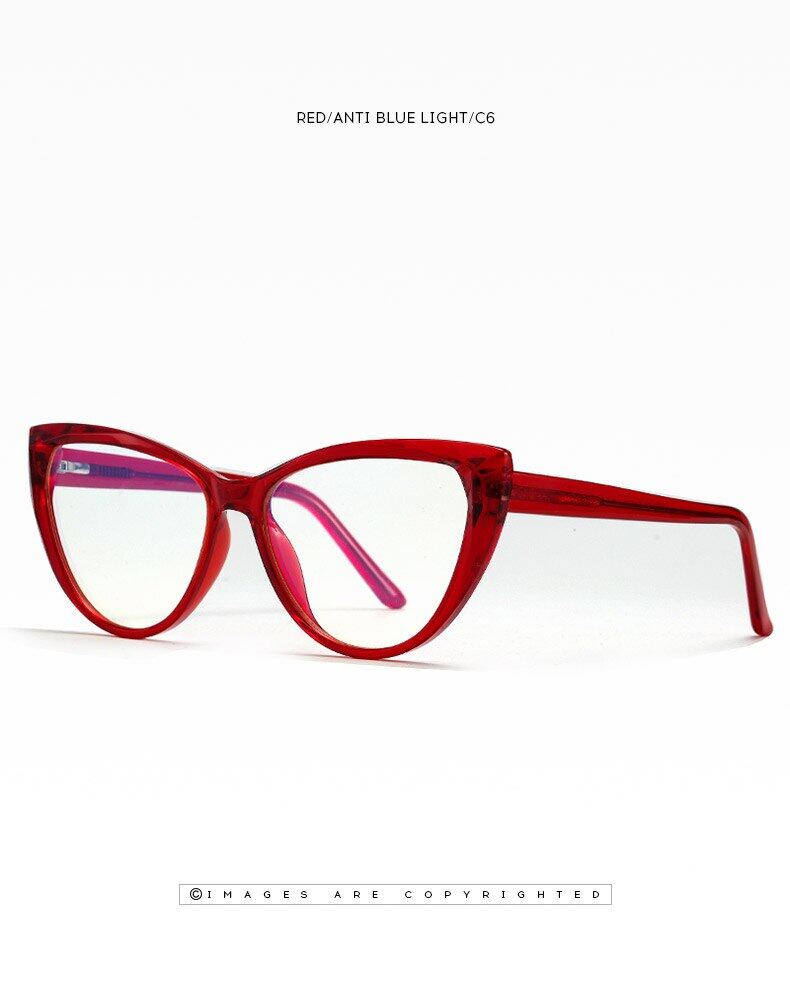 Red lens prescription glasses Clearance