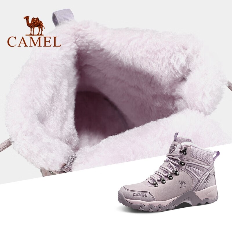 Camel Women s High Top Snow Boots Non-slip Wear-resistant Hiking Shoes