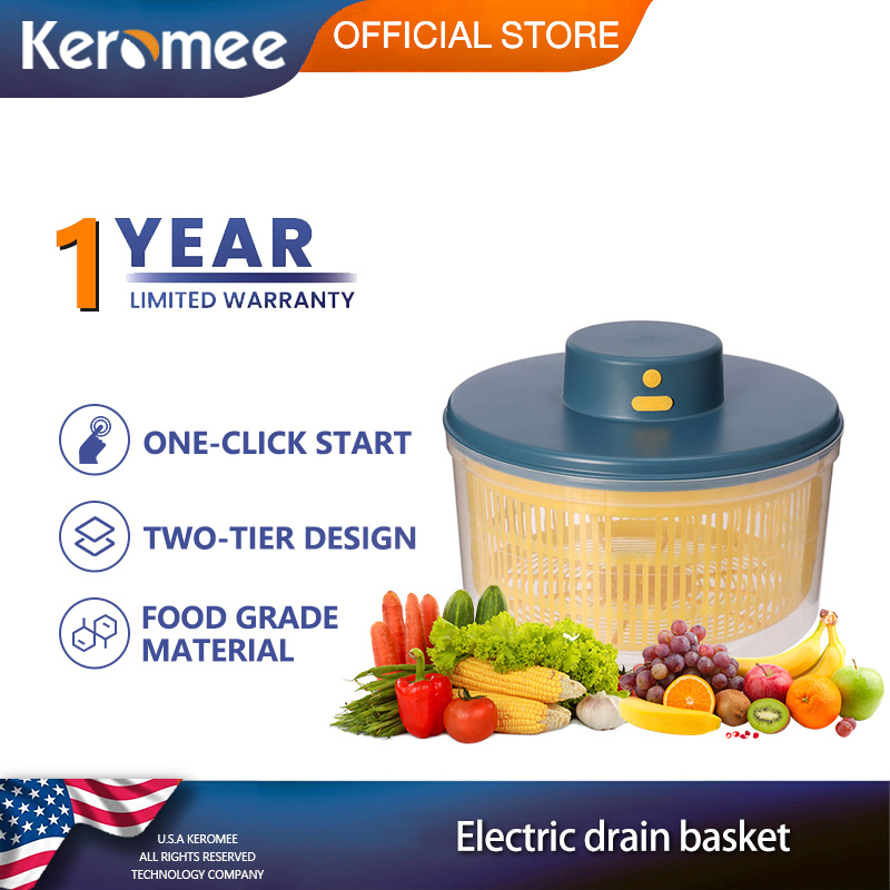 Keromee body filter kitchen body electric filter and body filter for vegetable and fruit wash water drain basket ราคา 760 บาท*ส่งฟรี