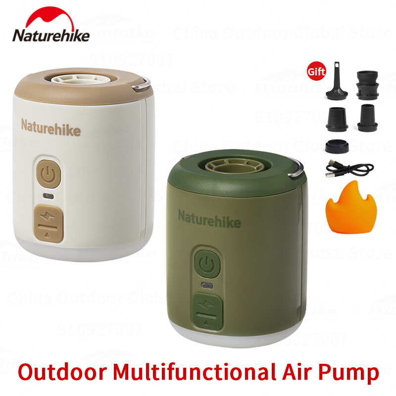 Naturehike Máy bơm hơi nhở siêu nhẹ 102g ngoài trời xách tay bơm bơm hơi điện đa chức năng đền Lều cắm trại