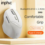 INPHIC DR6 Rechargeable Bluetooth Mouse: 2.4G+Bluetooth 5