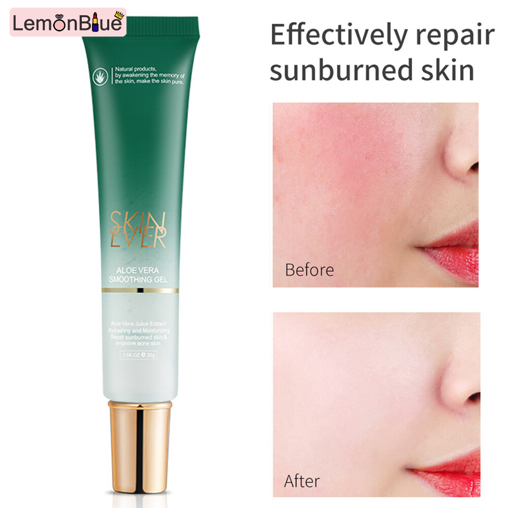 Gambar LemonBlue Aloe Vera Moisturising Gel Quick Absorbing Natural Plant Extracts Gel for for Sunburn Repair Remove Acne   Oil Control Aloe Vera Moisturising Gel Quick Absorbing Natural Plant Extracts Gel