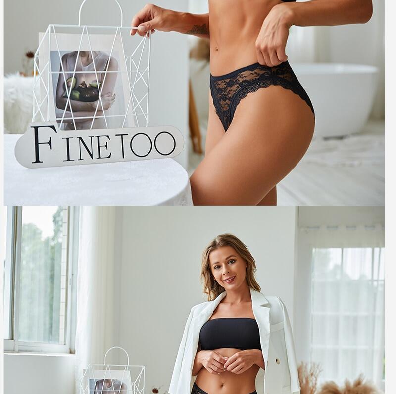 FINETOO Quần Lót Xuyên Thấu Ngoại Cỡ Đồ Lót Nữ Gợi Cảm, Quần Lót Ren Hoa Quần Lót Nữ Cho Nữ, Pantys Thân Mật