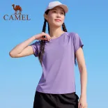 Cameljeans Áo thun thể thao nhanh khô áo tay ngắn nữ mùa hè mới cảm giác băng chạy thể dục nữ