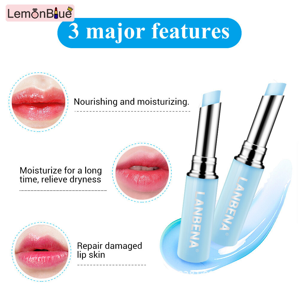 Gambar LemonBlue Moisturising Lip Balm for Diminishes Lip Lines   Improves Lip Uneven Color For Women Girls Natural Nourishing Lip Balm Long Lasting Waterproof Lipstick