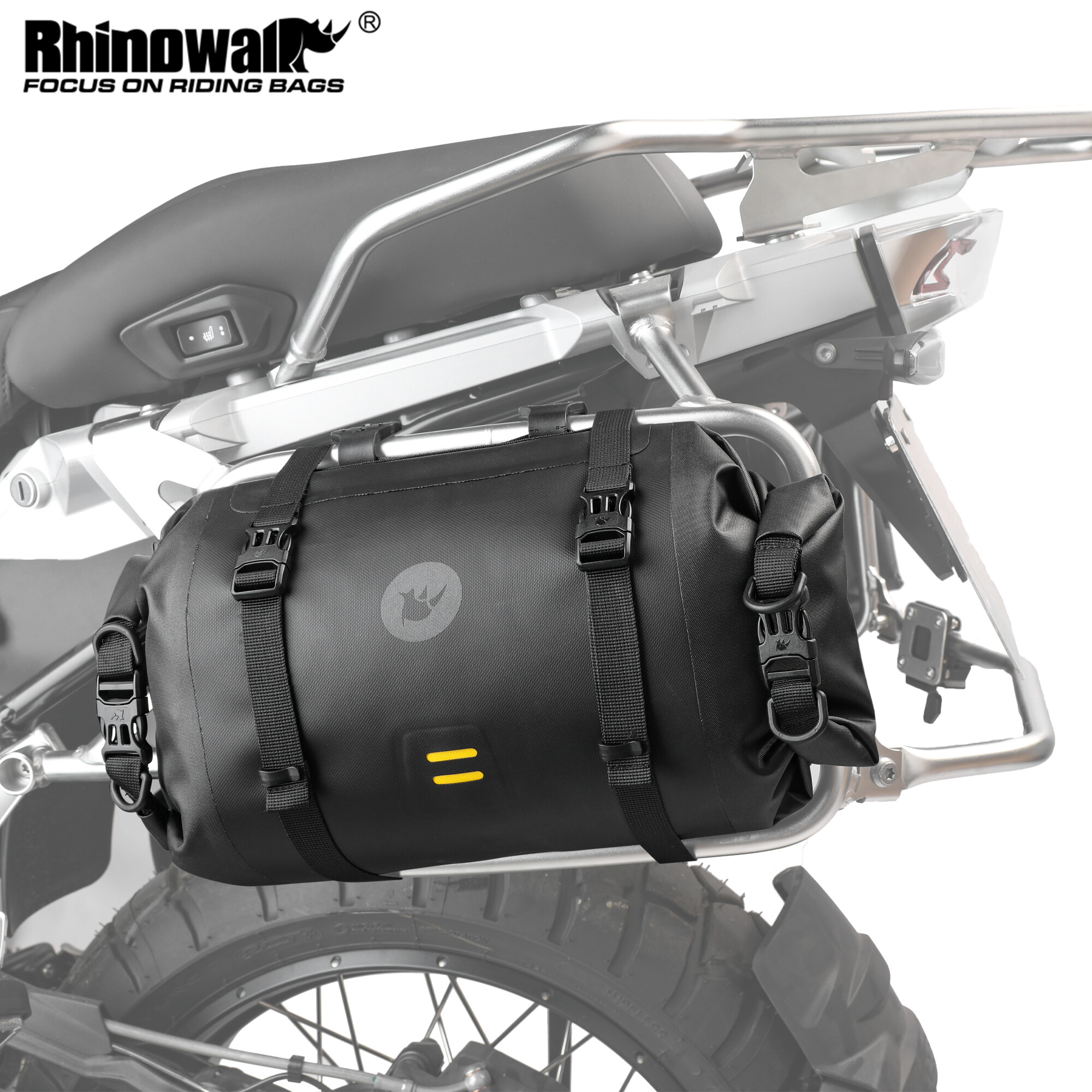 Rhinowalk Túi đeo bên hông xe máy 8L-12L-16L-24L Túi treo bên hông xe máy lắp ráp chống nước dung tích lớn Túi đựng xi lanh đi xe ngoài trời Túi đeo vai