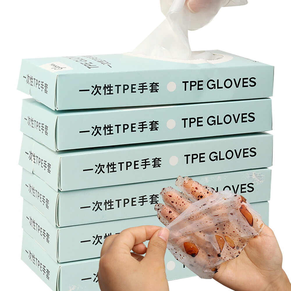 100pcs thân thiện với môi Găng tay dùng một lần một-off găng tay nhựa