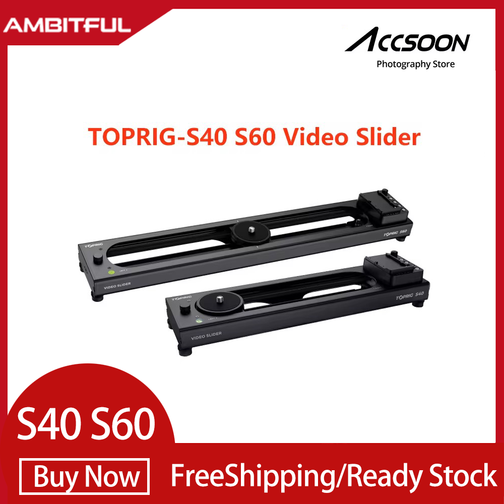 Accsoon TOPRIG S40 S60 Electric Slider Camera Photography Electronic Control Track Follow Focus Time Delay Shooting Can Manual - ยี่ห้อ AMBITFUL ราคา 2,049 บาท*ส่งฟรี