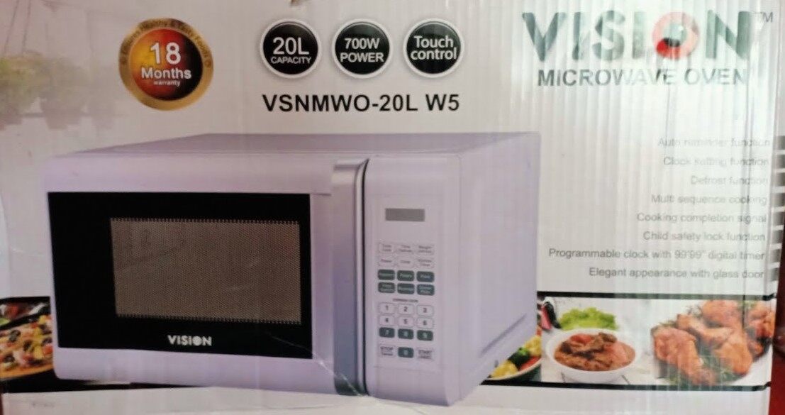 vision microwave oven 20l