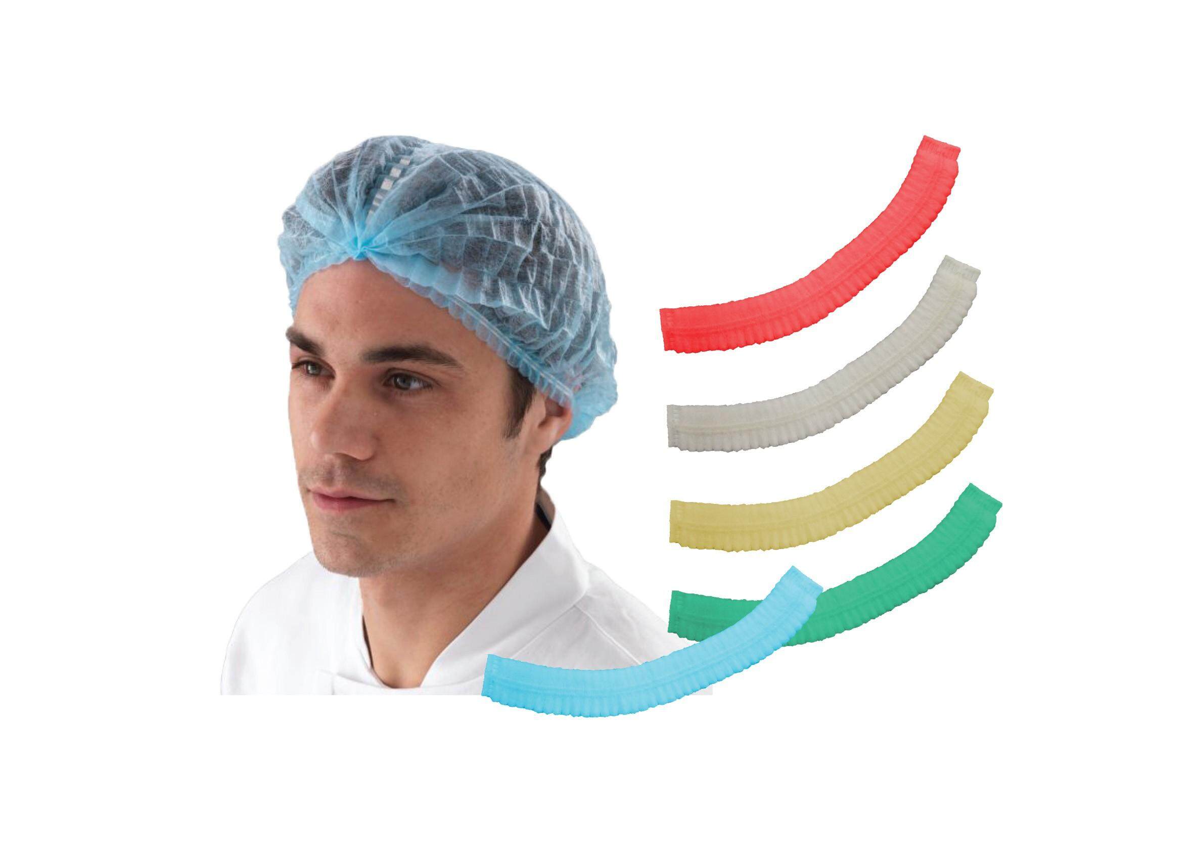100's Colourful PPE Disposable Mob Cap Hair Net Non Woven | Lazada