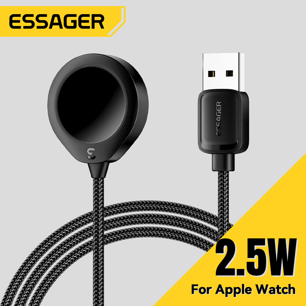 Essager 2.5W Apple xem bộ sạc không dây sạc nhanh di động Trọng lượng nhẹ Carry-on USB-A thiết bị sạ