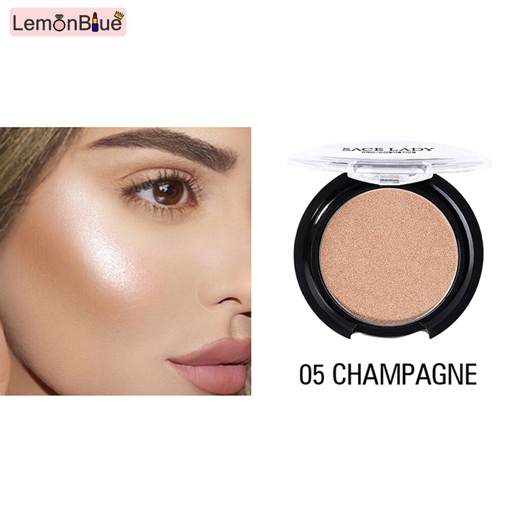 Gambar LemonBlue 1 Pcs Shining Blush Smooth Makeup Face Contour Pink Orange Blusher Beautiful Sweet Face Check Makeup Shining Long Lasting Pink Orange Natural Blush