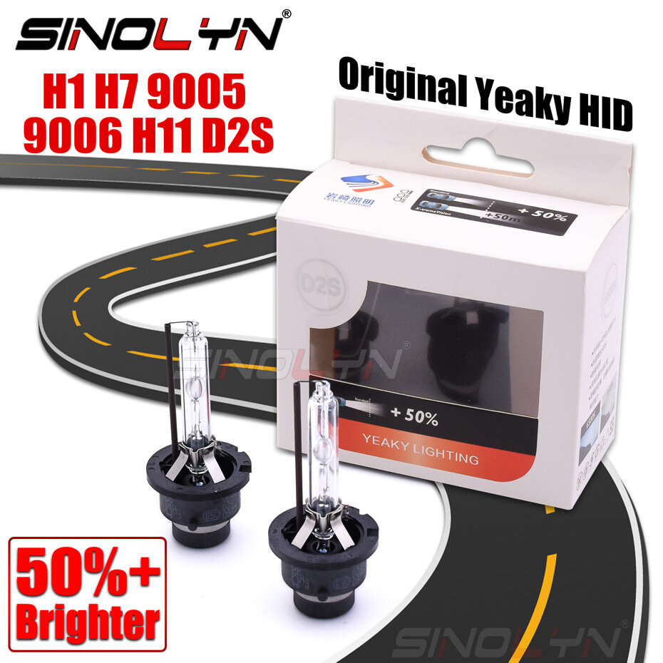 Sinolyn Cho Yeaky D2S H1 H7 9005 9006 H11 HID Xenon Đèn Đèn Pha Sương Mù Phụ Kiện Bóng Đèn 35 Wát 4500K 5500K 6500K
