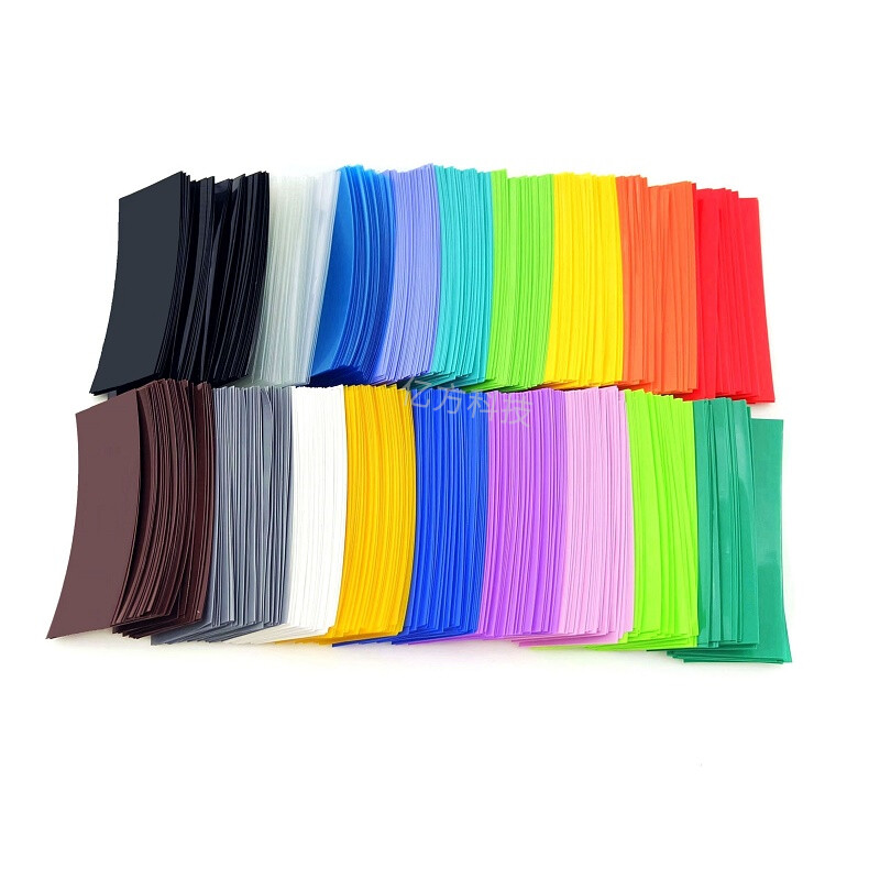 50/ 100 cái 18650 18500 pin 29.5mm φ18.5mm ống co nhiệt pvc quấn hình ống