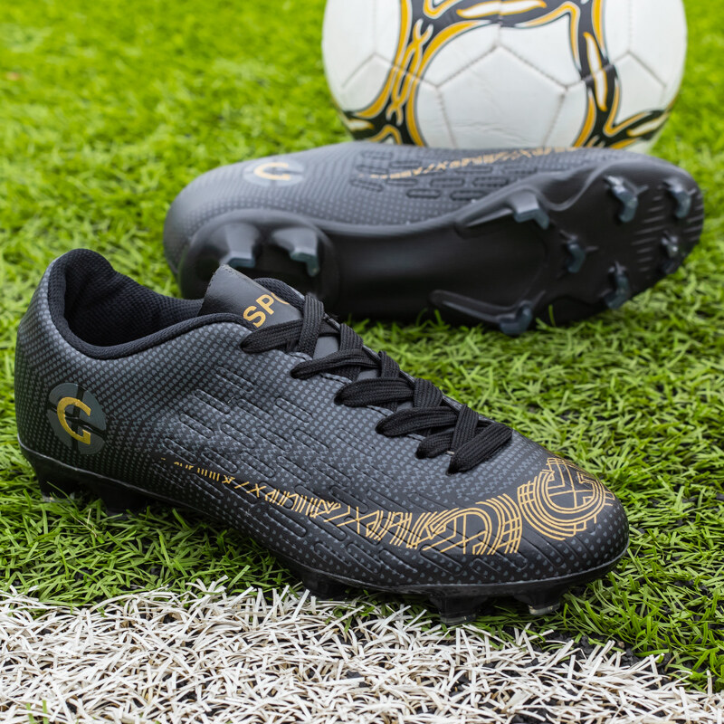 Người lớn trẻ em giày bóng đá nam nữ gai ngoài trời Giày bóng đá in thời trang Giày Đá Bóng Futsal