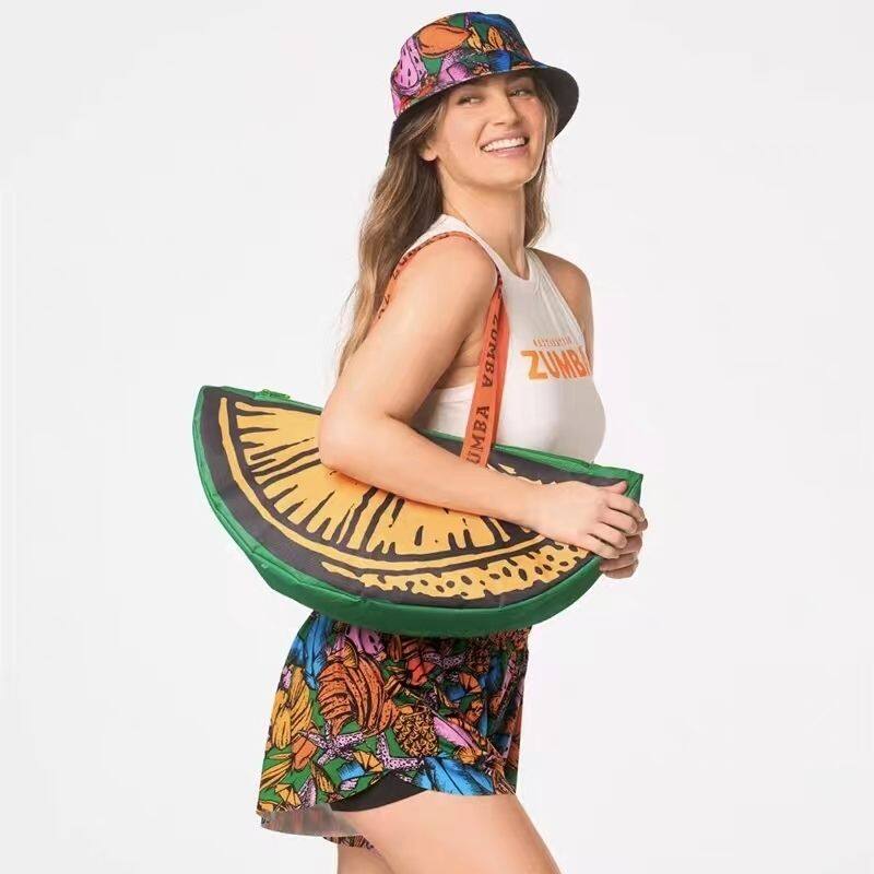Zumba ZW Single Shoulder Crossbody Waist Bag Starry Sky Blue White Yellow Dazzling Color New Small Bag Sports Backpack