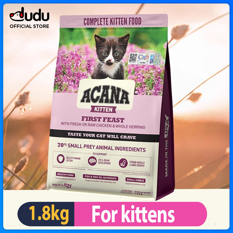 ACANA Kitten Cat Food 1.8kg Is Formulated with 70% Meat Chicken and Fish Grain Free