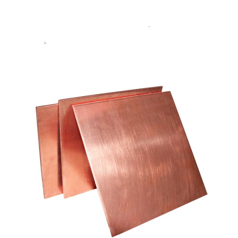 QWORK Copper Plate T2, 3mm X 15mm X 250mm Cu Metal Flat Bar - View #3