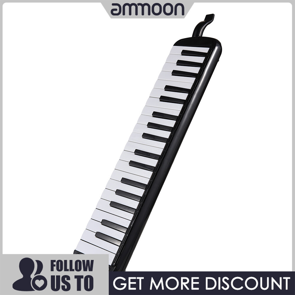 [ammoon]37 Phím bàn phím đàn piano Melodica Cụ Với 2 Mềm Thổi Ống 2 Thổi Vòi Phun Túi mang đồ Cho Ng