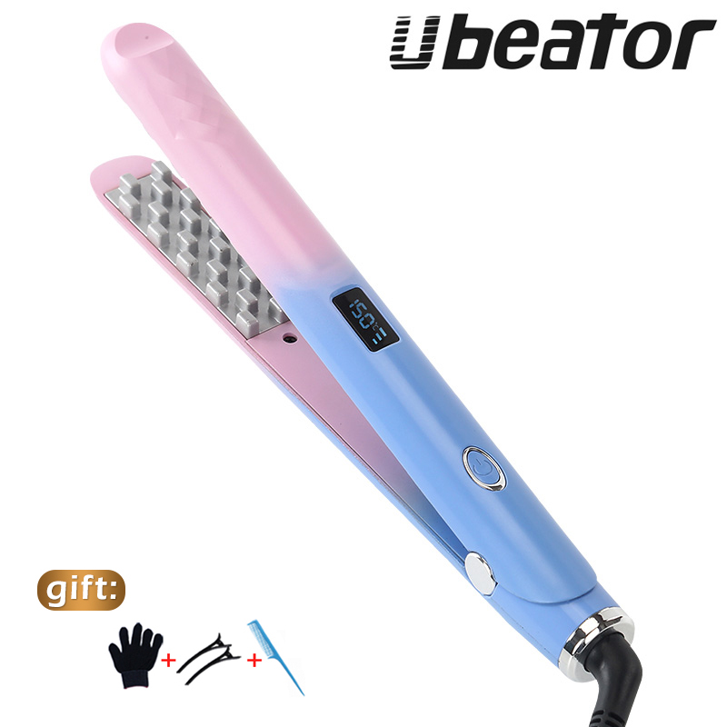 Ubeator Wave hair curler New Real Electric Professional Ceramic Lcd Curling Iron Roller Curls Wand Waver Fashion Styling ราคา 434 บาท*ส่งฟรี