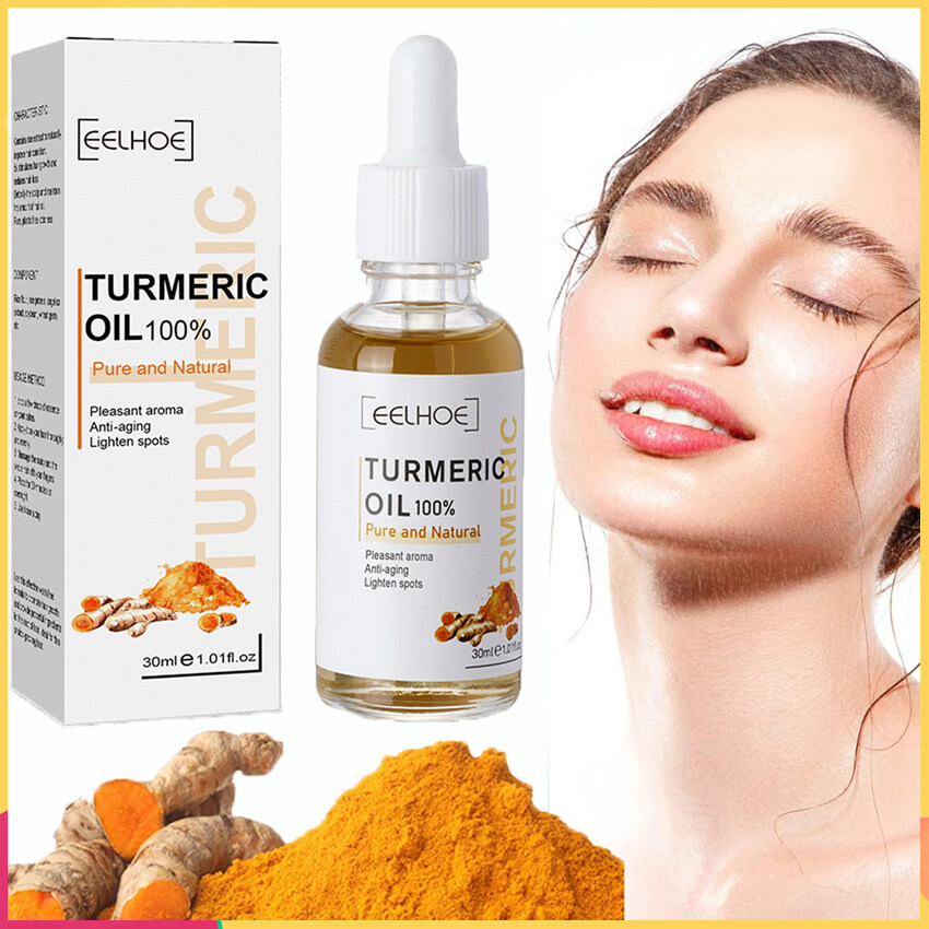 30ml tinh khiết nghệ tinh dầu tàn nhang làm trắng Huyết thanh làm sáng phai mụn vết thâm sắc tố melanin Corrector dưỡng ẩm làm đẹp chăm sóc da mặt