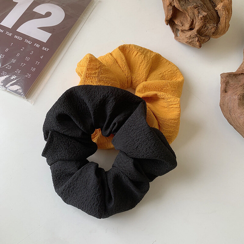 Dây Buộc Tóc Dây Buộc Cổ Điển Đơn Giản Dây Cao Su Co Giãn Màu Trơn Cho Nữ Dây Buộc Tóc Đuôi Ngựa Thường Ngày Phụ Kiện Tóc