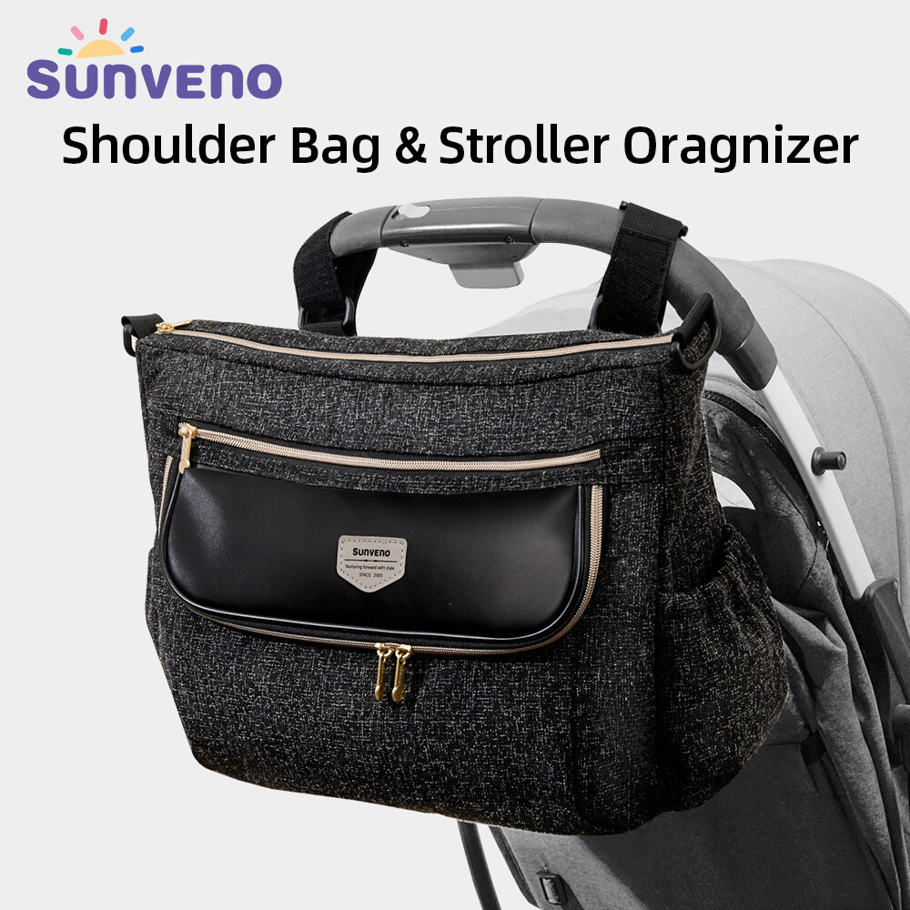 SUNVENO Universal Baby Multi-function Stroller Organizer Bag,Large Capacity Shoulder Infant Diaper Backpack Maternity Storage Stroller Accessories ราคา 998 บาท*ส่งฟรี