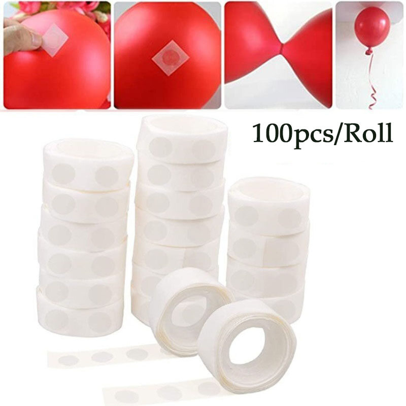 1 cuộn keo dán nhãn dán hai mặt chấm đặc biệt dụng cụ bóng bay