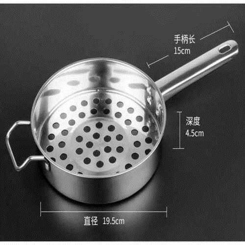 Gambar high quality Cool shrimp colander stainless steel large hole colander cool special production tool vermicelli leaking ladle leaking basin baby face filter