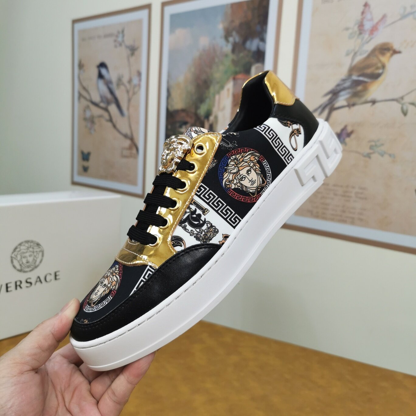 versace collection men's sneakers